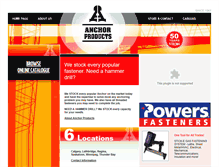 Tablet Screenshot of anchorproducts.ca